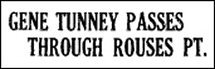 Gene Tunney in Rouses Point 3W