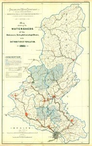 1885 Delaware River Watersheds
